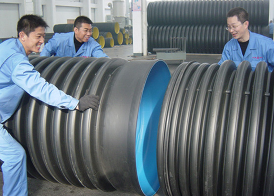 HDPE雙壁波紋管現(xiàn)場對接