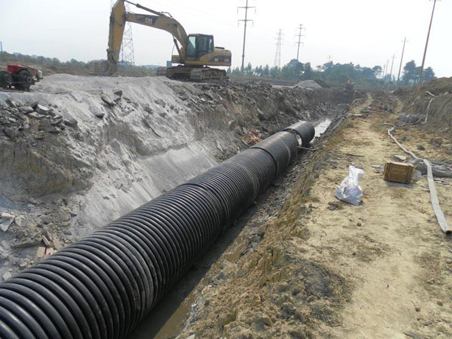 大口徑克拉管山東臨沂排污工程安裝